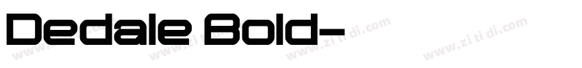 Dedale Bold字体转换